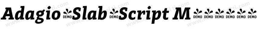 Adagio_Slab_Script M字体转换